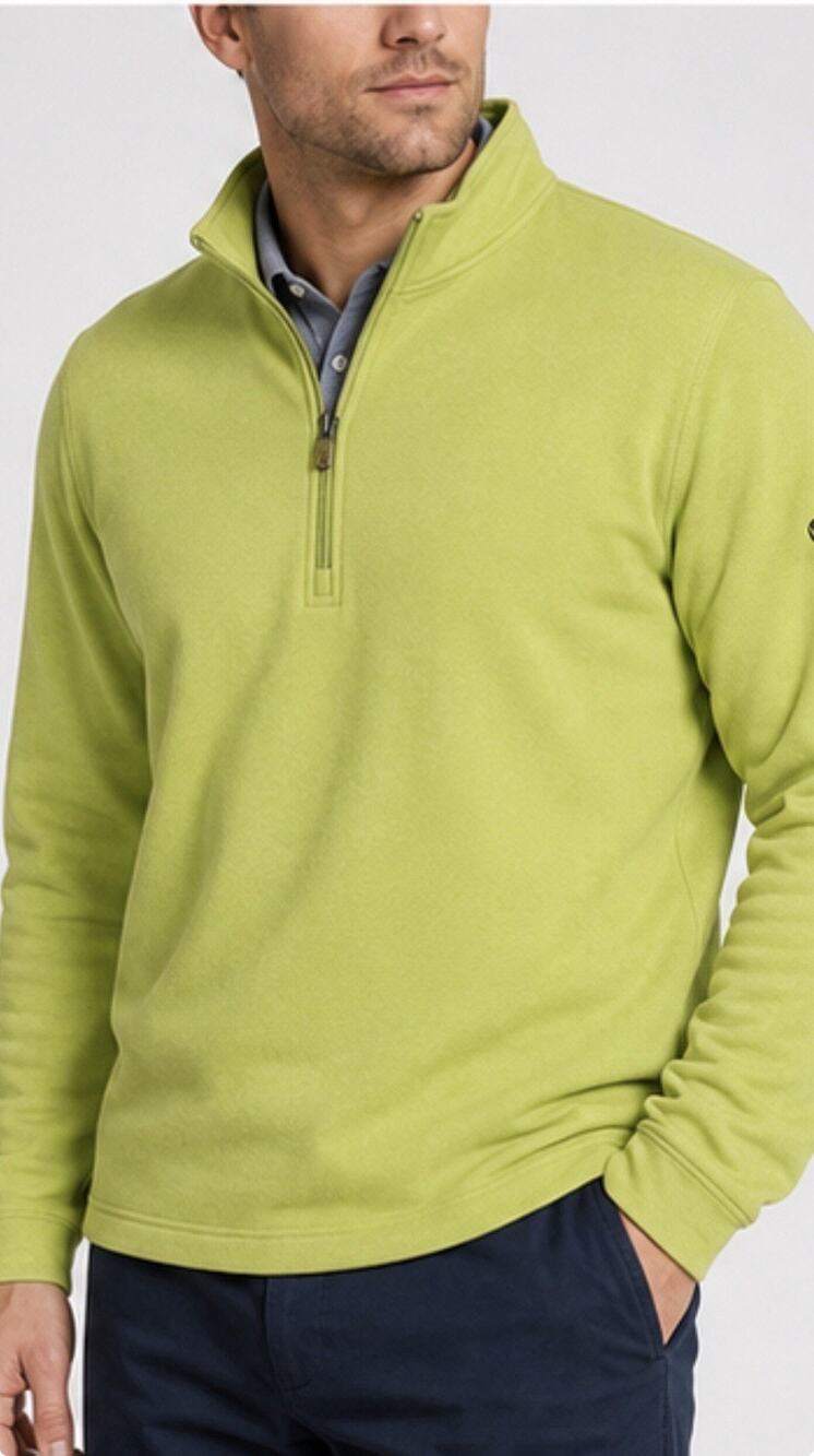 Callaway Golf Sport Quarter Zip Pullover Sweatshirt Lime Green Men’s XL